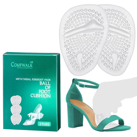 Metatarsal Pads – Ball of Foot Cushions (3 Pairs)