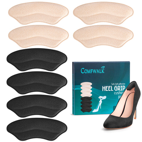 Heel Grip Cushion Pads (4 Pairs)