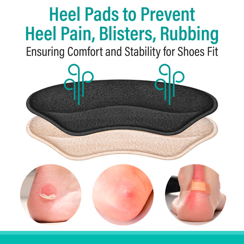 Heel Grip Cushion Pads (4 Pairs)