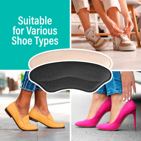 Heel Grip Cushion Pads (4 Pairs)
