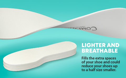Shoe Filler Insert – Full Length Latex Foam Insoles (3 Pairs)