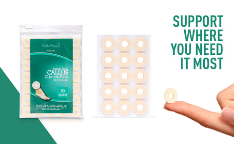 Callus Cushion Pads – 60 Count (Small / Regular)