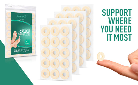 Callus Cushion Pads – 60 Count (Small / Regular)