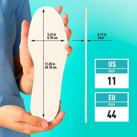 Shoe Filler Insert – Full Length Latex Foam Insoles (3 Pairs)
