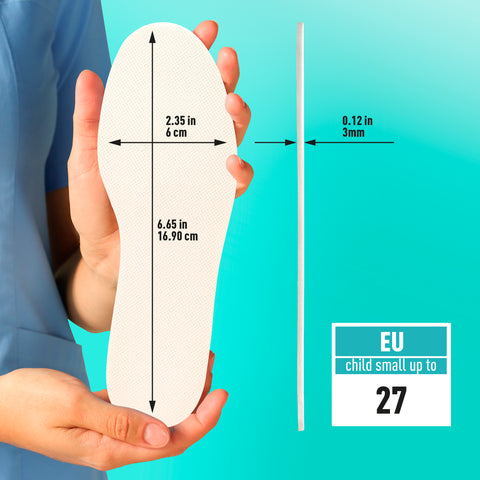 Shoe Filler Insert – Full Length Latex Foam Insoles (3 Pairs)
