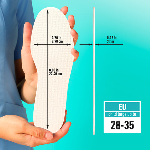 Shoe Filler Insert – Full Length Latex Foam Insoles (3 Pairs)