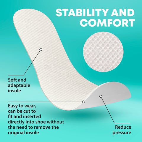 Shoe Filler Insert – Full Length Latex Foam Insoles (3 Pairs)